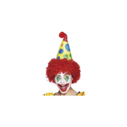 Adult's Fancy Dress Clown Hat Wig -  hat clown fancy dress wig costume circus smiffys