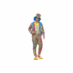 Smiffy's 46872l Deluxe Patchwork Clown Costume Male (large) - deluxe patchwork circus clown hat halloween 3844 mens fancy dr ...