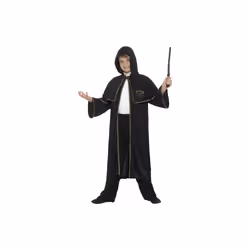 Smiffy's 45604lxl Wizard Cloak (large) -  wizard cloak fancy dress costume book week kids black day potter magician up