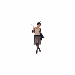 Smiffy's Adult Women's 1920's Coco Flapper Costume, Dress, Cigarette Holder, - Medium 1920s Coco Flapper Dress Ladies Fancy D ...
