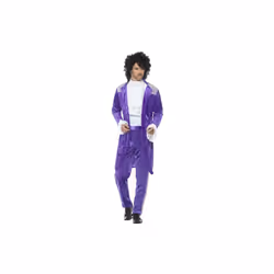 Smiffy's 48004xl 80's Purple Musician Costume (x-large) -  mens 80s purple prince pop star fancy dress new adult musician sin ...