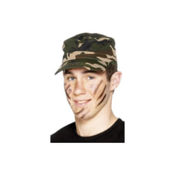 Smiffy's Adults Unisex Army Cap, Camouflage, Adjustable, One Size, 29136 -  army cap hat fancy dress smiffys military camouflage costume unisex one