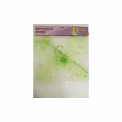 Green Butterfly Wings & Wand - Fairy Fancy Dress Accessory Girls Smiffys -  wings butterfly green fairy wand fancy dress acce ...