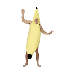 Smiffy's Adult Unisex Banana Costume, Jumpsuit, Funny, One Size