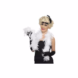 Smiffy's Boa Feather, 50 G/150cm - White - Feather Fancy Dress 20s Smiffys -  boa feather white fancy dress 20s smiffys flapp ...