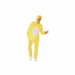 Smiffy's Adult Unisex Duck Costume, Jumpsuit With Hood, Party Animals, Serious - fancy dress costume duck animal outfit adul ...