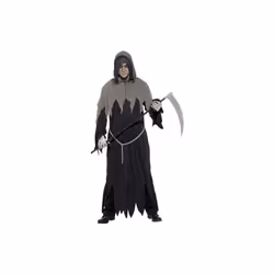 Large Adult's Grim Reaper Costume - Robe Mens Fancy Dress Smiffys Halloween - reaper grim costume robe mens fancy dress smif ...