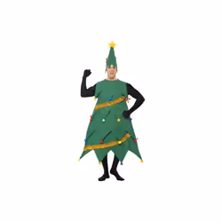 New Deluxe Christmas Tree Adult Mens Smiffys Fancy Dress Costume - christmas tree costume deluxe fancy dress adults mens out ...
