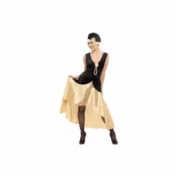 Smiffy's Adult Women's 20's Gatsby Girl Costume, Dress, Hat And Pearl Necklace, -  gatsby costume fancy dress girl 1920s flap ...