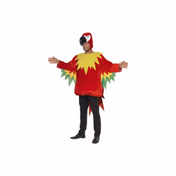 Smiffy's Men's Parrot Costume, Jumpsuit And Hood, Party Animals, Serious Fun, - parrot fancy costume dress adult animal bird ...