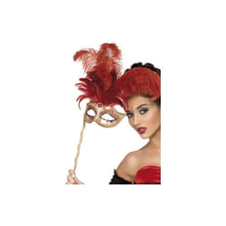 Smiffy's Baroque Fantasy Mask - Red -  mask baroque fantasy red smiffys fancy dress eyemask fever