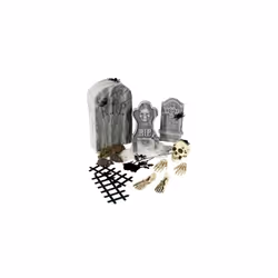 Smiffy's Tombstone Collection - 24 Pieces - Halloween Piece Graveyard Party -  24 halloween piece collection graveyard party  ...