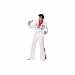 Rock Star American Eagle Costume - Rock Star costume american eagle mens fancy dress smiffys outfit jumpsuit belt scarf size ...