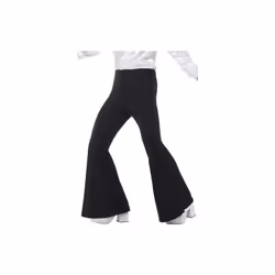 Smiffy's 48191m Flared Men's Trouser (medium) - flared trousers mens fancy dress disco costume 70s flares 60s black hippy ad ...