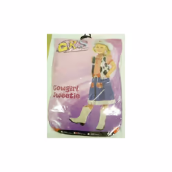 Cowgirl Sweetie Costume, Blue, With Dress, Vest, Scarf, Belt & Hat