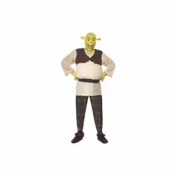 Smiffy's Men's Shrek Costume, Padded Top, Trousers & Mask, Shrek, Size: M, -