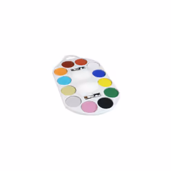 Assorted Colours Smiffy's Make Up Palette. - Face 12 Paint Pallet Brush Sponge - face 12 paint pallet colours brush sponge m ...