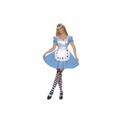 Smiffy's Women's Deck Of Cards Girl Costume, Dress, Size: 12-14, Colour: Blue, -  costume dress fancy alice wonderland ladies ...