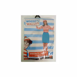 Medium Ladies Where's Wally? Wenda Costume - wheres wenda costume fancy dress ladies womens outfit glasses licensed