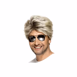 Smiffy's 80's Street Wig - wig street 80s smiffys mens blonde fancy dress short