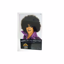Huge Black Curly Afro Wig -  afro wig black smiffys megahuge fancy dress 70s