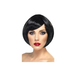 Smiffy's Babe Wig - Black -  wig bob babe short fancy dress black ladies fringe costume accessory smiffys