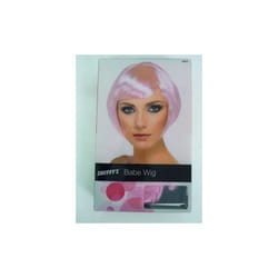 Babe Wig, Pink, Short Bob With Fringe -  wig fancy dress babe bob short pink ladies costume accessory