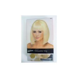 Adult's Blonde Coquette Wig -  wig coquette blonde fancy dress smiffys short fringe ladies bob