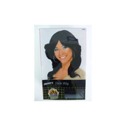 1970's Adult's Black Flick Wig -  wig flick 70s fancy dress black ladies farrah accessory 1970s disco costume angels long