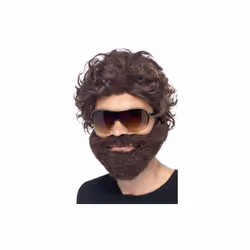 Smiffy's Stag Do Kit - kit stag do smiffys wig beard fancy dress brown