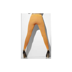 Smiffy's Opaque Footless Tights Neon - Orange -  footless tights orange neon opaque 80s accessory womens pink fancy dress one size