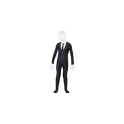 Smiffys 49674m Supernatural Boy Costume, Black & White, M - Uk Age 7-9 Yrs - -  kids black white supernatural boy lycra bodysuit hood fancy dress