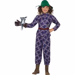 David Walliams Deluxe Awful Auntie Costume, Fancy Dress,Small Age 4-6