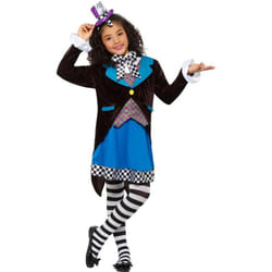 Little Miss Mad Hatter Costume, with Dress, Girls Fancy Dress, Small Age 4-6