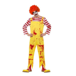 Kreepy Killer Clown Costume,Halloween Cirque Sinister Fancy Dress, Medium