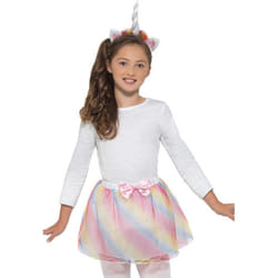 Unicorn Kit Multi-Coloured, Tutu & Headband,Kids Animal Fancy Dress, Age 7-9