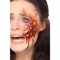 Latex Glass Wound Prosthetic Flesh With Adhesive, Facepaint/Makeup