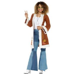 Retro Afghan Coat, 1960's Groovy Fancy Dress, UK Size 8-14