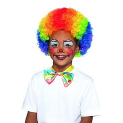Clown Wig Multi-Coloured Kids, Girls Fancy Dress, One Size