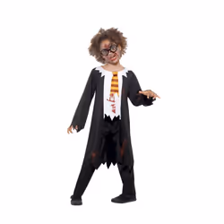 Kids Zombie Student Wizard Costume | Halloween - Small