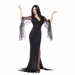 Immortal Soul Morticia Addams Witch Vampire Costume - Extra Large