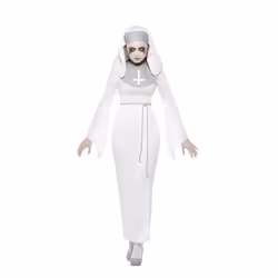 Haunted Asylum Nun Ghost Costume | Halloween - Large