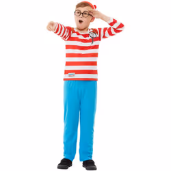 Boys Where's Wally? Deluxe Fancy Dress Costume