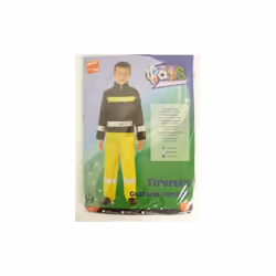Medium Boy's Fireman Costume -  fireman costume boys child fancy dress helmet 79yrs kids book week