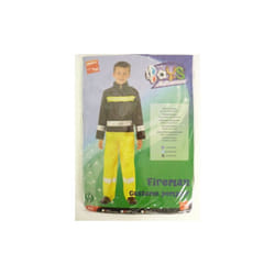 Medium Boy's Fireman Costume -  fireman costume boys child fancy dress helmet 79yrs kids book week