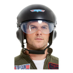 Mens Top Gun Fighter Pilot Helmet Fancy Dress Accessory Official Merchandise
