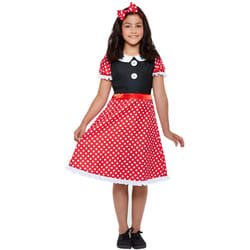 Girls Cute Mini Mouse Fancy Dress Costume