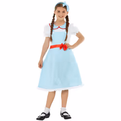 Girls Kansas Country Girl Fancy Dress Costume