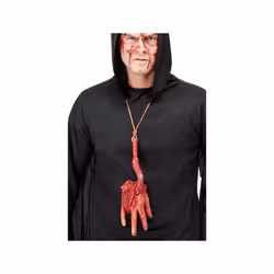 Severed Hand Necklace, Beige