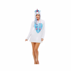 Womens Adults Short Unicorn Fancy Dress Costume Size 8 - 10